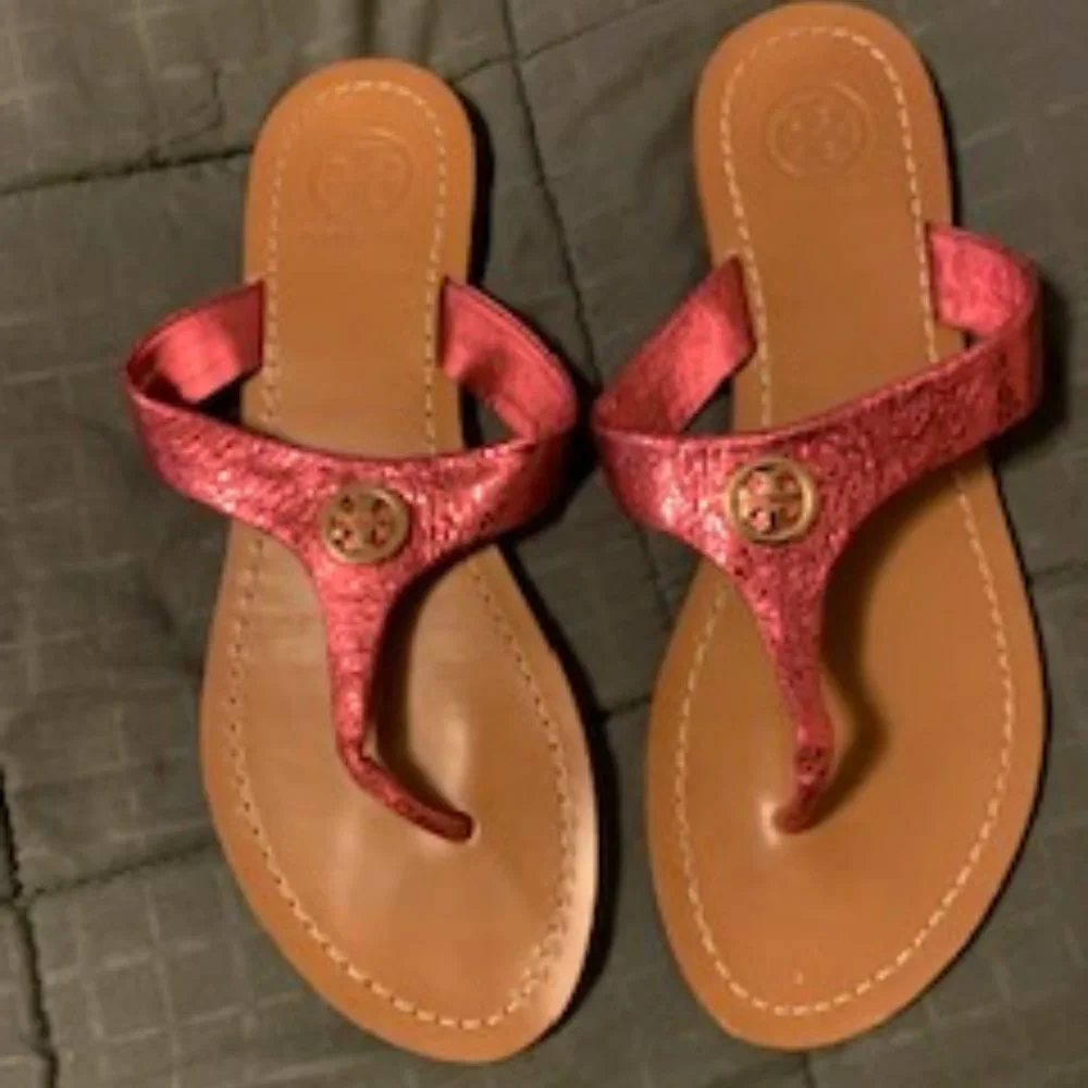 Tory Burch Cameron Metallic Pink